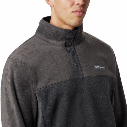 Columbia Steens Mountain Half Snap Men's Fleece Charcoal : XL