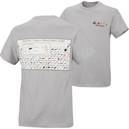 columbia periodic table of fish lures l Columbia Periodic Chart T-Shirt - Short-Sleeve - Men's