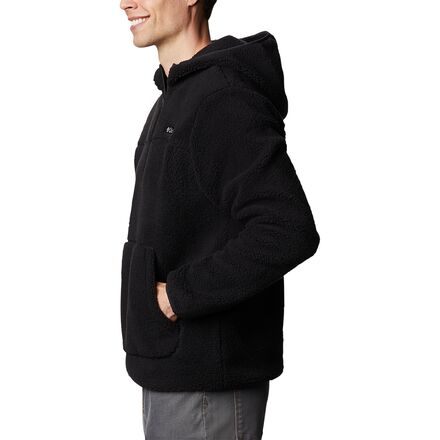 sherpa pullover black