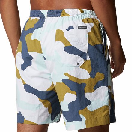 Nike swimming camo vital short in blue discount