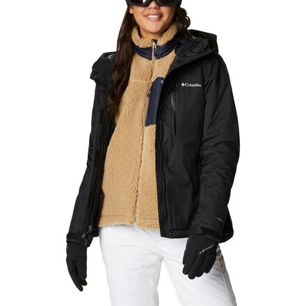 Columbia Last Tracks II Insulated, Giacca da Sci con Cappuccio, Donna, Rosso (Bright Geranium), XS