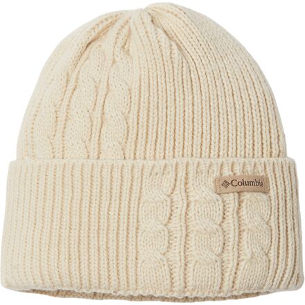 Columbia Women s Agate Pass Cable Knit Beanie Chalk