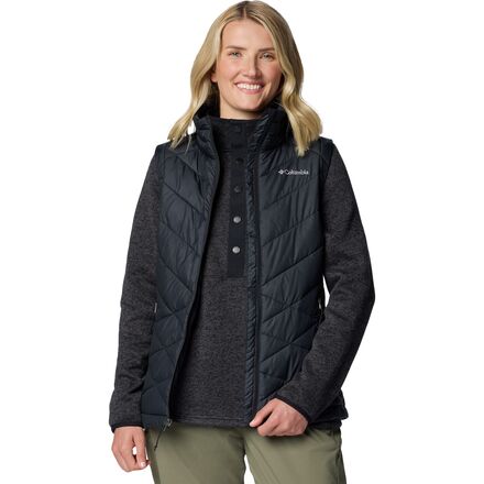 Clothing Columbia Womens Down Vest Women's Ardenwood Mid Hooded