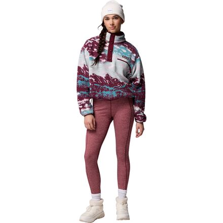 Columbia Helvetia II Printed Cropped 1/2-Snap Pullover - Women's