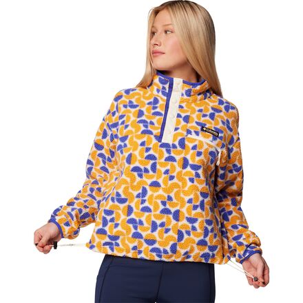 Columbia Helvetia II Printed Cropped 1/2-Snap Pullover - Women's