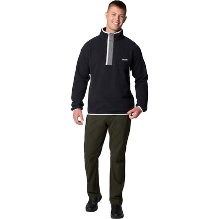 Columbia Helvetia™ II Half Snap Fleece Zwart voor Jongens | Kids Brand Store