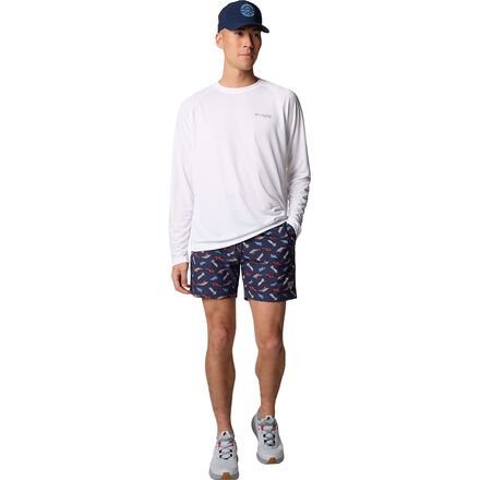 Columbia PFG Rambler Printed 6in Water Short - Men's - Clothing