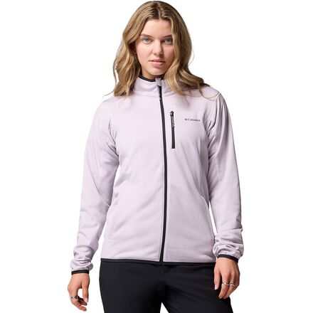 Columbia Essential Hike Grid Fleece Giacca In Pile Full Zip Donna - Morbida, Traspirante, Con Tasche