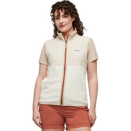 Cream fleece vest online