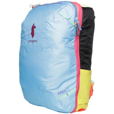 cotopaxi allpa 35l travel pack - del dia The redesigned Cotopaxi Allpa 35L Travel Pack offers superior comfort with updated features like air mesh shoulder straps for better weight distribution and an exterior stretch bottle pocket up to 32oz Allpa Del Dia Travel Pack
