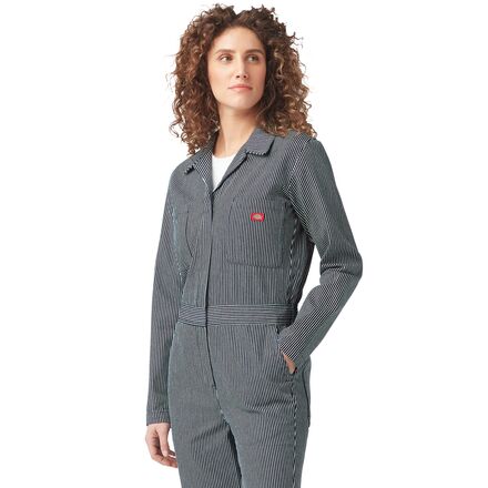 Dickies Long-Sleeve Hickory Stripe Coverall - Women display picture 1