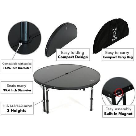 DOD Outdoors Ichi One Pole Tent Table - Hike & Camp