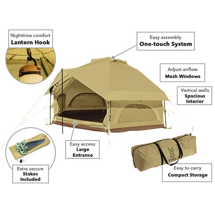 DOD Outdoors Kinoko Mushroom Tent - Hike & Camp