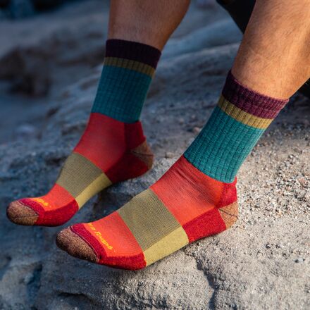 Darn Tough Heady Stripe Micro Crew Light Cushion Sock - Men's