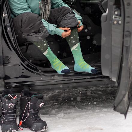 Darn Tough Womens Function X Over-the-Calf Midweight Ski & Snowboard Socks Darn Tough Womens Function X Over-the-Calf Midweight Ski & Snowboard Socks