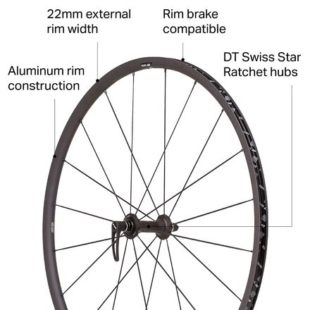 DT Swiss PR 1400 Dicut Oxic Road Wheel - Tubeless - Bike