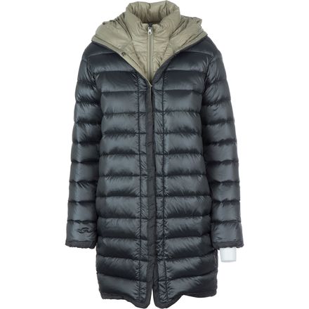 DUVETICA デュベティカ ダウンコート Deneb ファー カーキ L DUVETICA デュベティカ DENEB デネブ ロング ダウンコート 2way 40 M