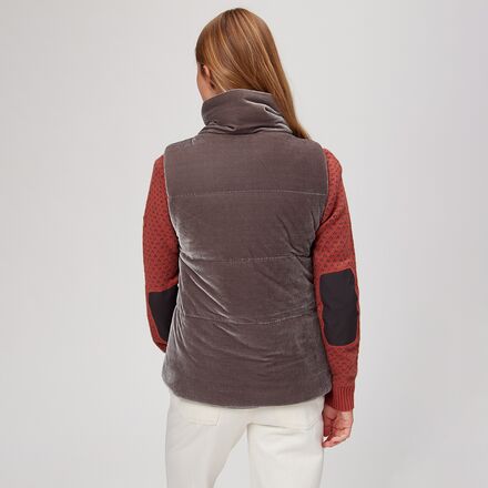 velvet puffer vest