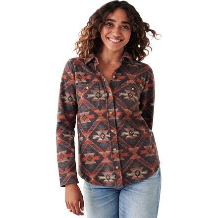 Faherty Legend Plaid Sweater Shirt - Women's - Clothing