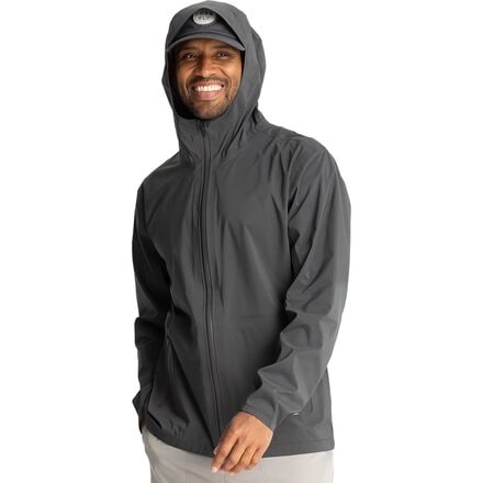 Free Fly Cloudshield Rain Jacket Men s Black Sand M