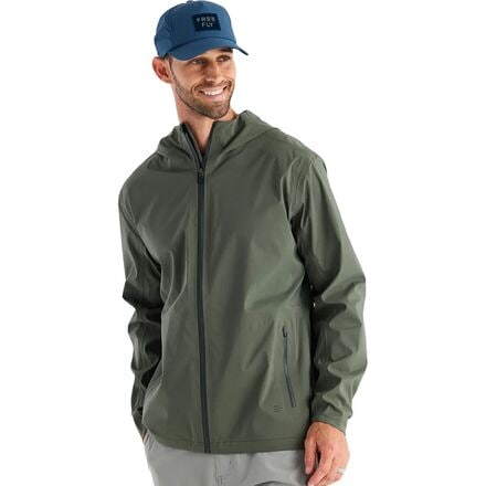 Free Fly Men's Cloudshield Rain Jacket - Medium - Dark Olive