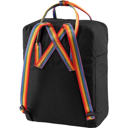 fjallraven mini kanken black backpack with contrast stripes Rainbow Backpack: Embrace Diversity and Joy making it a must Fjallraven Kanken Mini Backpack -