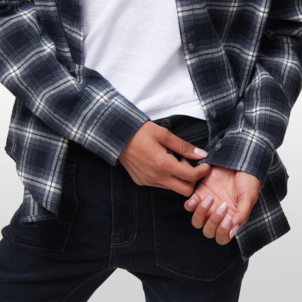 (取寄) フェールラーベン レディース フランネル シャツ Fjllrven women Fjallraven Ovik Flannel Shirt Dark Navy Fjäll Räven Övik Flannel Shirt Women Long Sleeve Women's