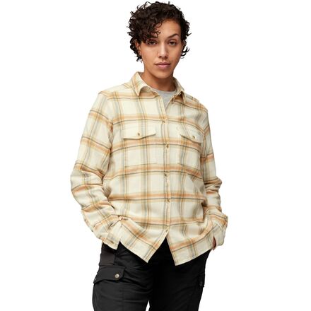 トップス OVY Heavy Flannel Check Shirts Övik Men's Heavy Flannel Long Sleeve Shirt - Fjällräven
