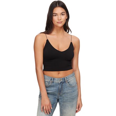 Free People Olive Green Skinny Strap Seamless Brami Tank Top I ShopAA