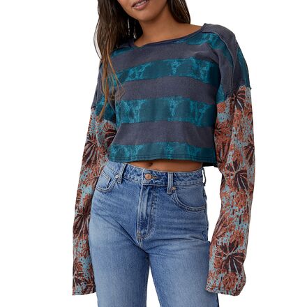 Free People Jamie Long-Sleeve Crop T-Shirt - Women's - Clothing