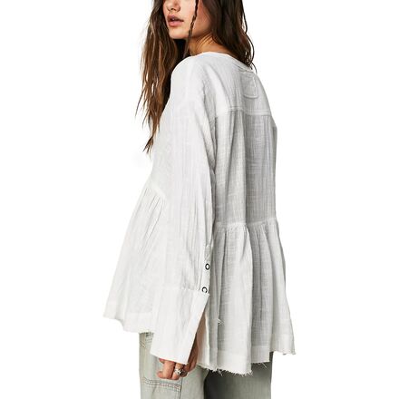 フリーピープル Free People Miles Away Babydoll レディース シャツ トップス White Free People Miles Away Babydoll Long-Sleeve Shirt - Women's