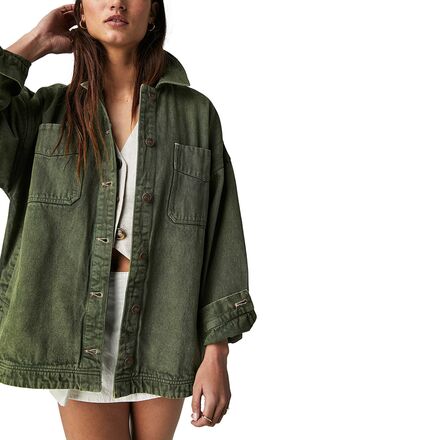 Free people on sale green jacket