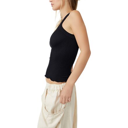 FEM Women's Seamless Ribbed Camisole Tank Top 2-Pack - Super Soft Stretch Undershirts