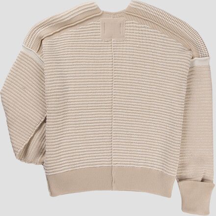 Free People Oatmeal Waffle Knit Pullover Sleeveless Sweater Apt 9 Cowlneck Sweater Free People Size  main image 4