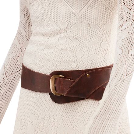 NWT Free People Hera Hip Belt in Cognac FREE PEOPLE Leather JERICHO Hip Belt – Silver Accents main image 2
