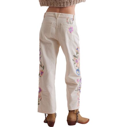 Free People Willow Floral Embroidered Pant - Women's - Clothing