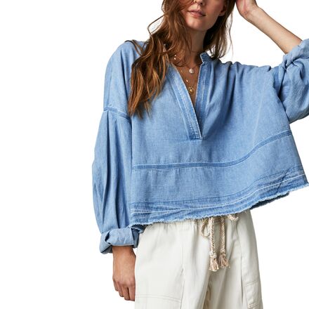 Free People Jude Denim Pullover - Women's - Clothing
