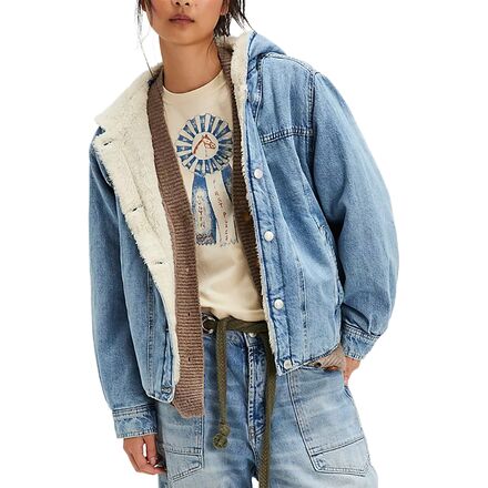 Free People Asher Cozy Denim Jacket - Women's - Clothing