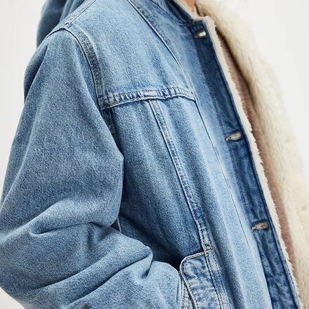 Free People Asher Cozy Denim Jacket - Women's - Clothing