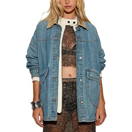 Free People Lemon Denim Jacket - Women's - Clothing