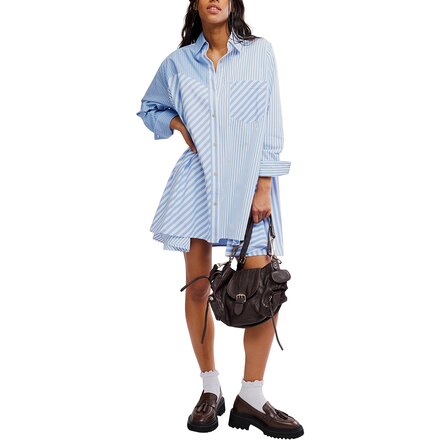 free people oxford mini dress Free People Oxford Embroidered Mini Dress