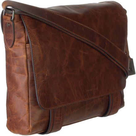 frye leather messenger bag