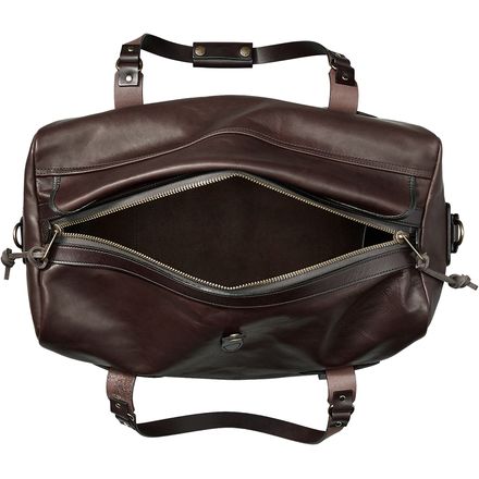 filson leather duffle