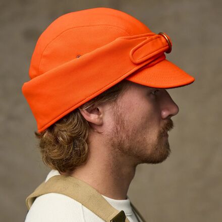 cappello da caccia mimetico arancio alta visibilità