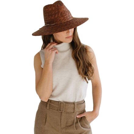 Gigi‎ Pip Isla Straw Fedora GIGI PIP NWT Isla 100% Straw Fedora Hat All Natural Wide  main image 3