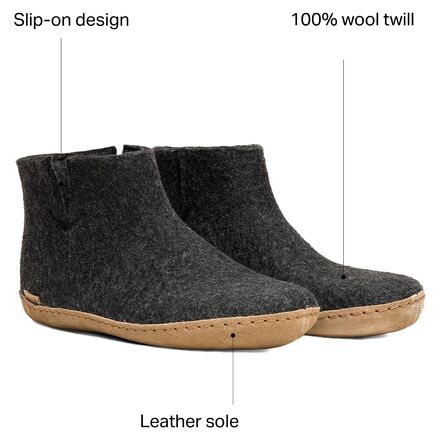 Glerups The Boot Leather Slipper - Footwear display picture 3