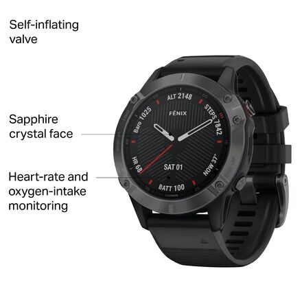Garmin Fenix 6 Pro Sapphire Sport Watch - Accessories