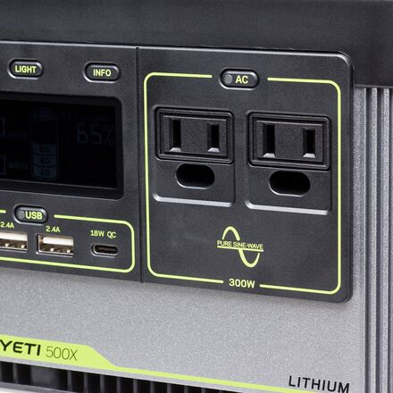 Goal Zero Yeti 500X Portable Power Station - Hike & Camp