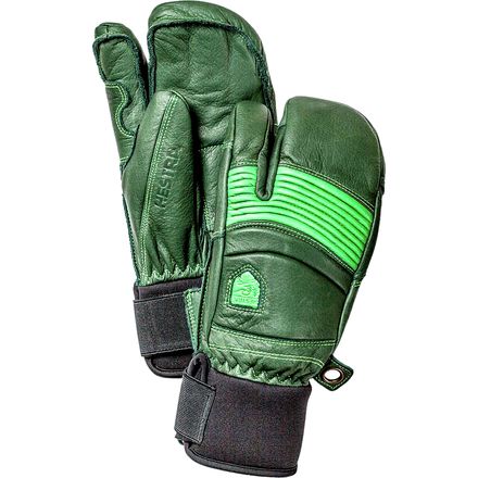 スキー Hestra Leather Fall Line 3 Finger Fall Line 3-finger - Almond White/Almond White | Hestra Gloves