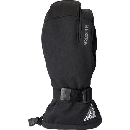 スノーボード HESTRA POWDER GAUNTLET 3-FINGER 9 Powder Gauntlet 3-finger - Black | Hestra Gloves